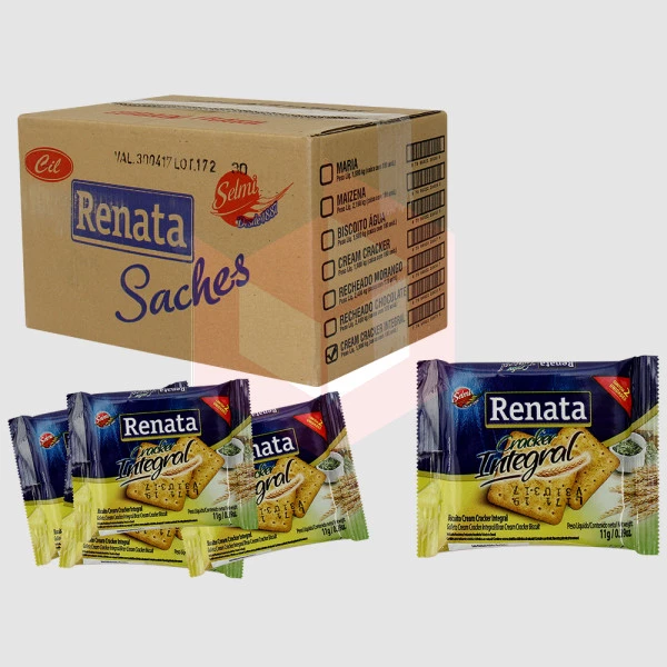 Biscoito integral cream cracker Renata 180x2un/10g
