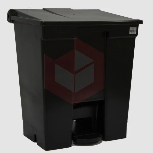 Lixeira com pedal 30l preta Bralimpia CP3SPR