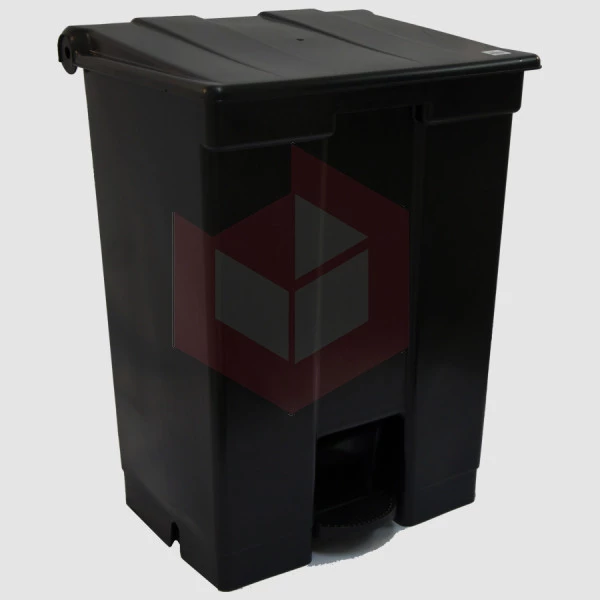 Lixeira com pedal 60l preta Bralimpia CP6SPR
