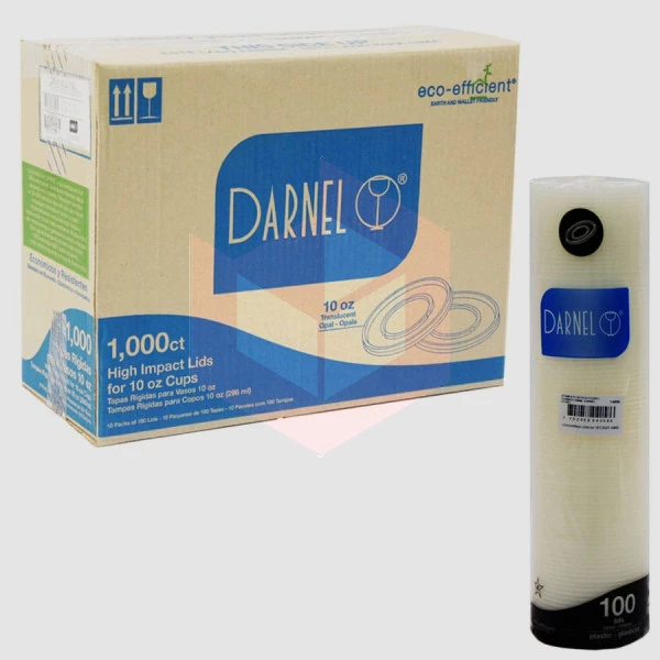 Tampa plástica para copo térmico Darnel 296ml 10x100un