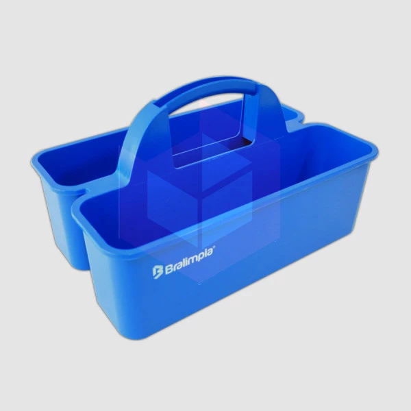Cesto funcional para limpeza azul Bralimpia CF00AZ
