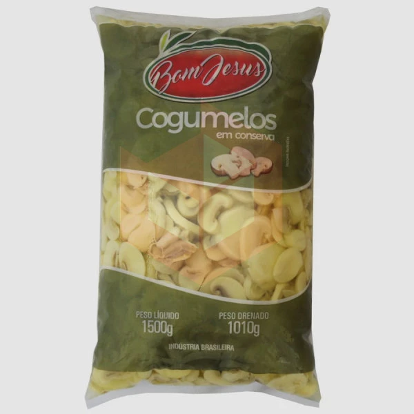 Cogumelo fatiado Bom Jesus 1010g