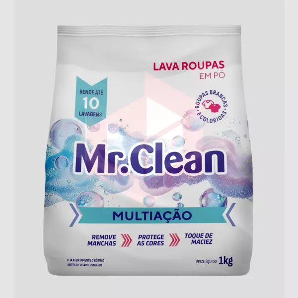 Sabao lava roupas em po Mr.Clean 1kg  