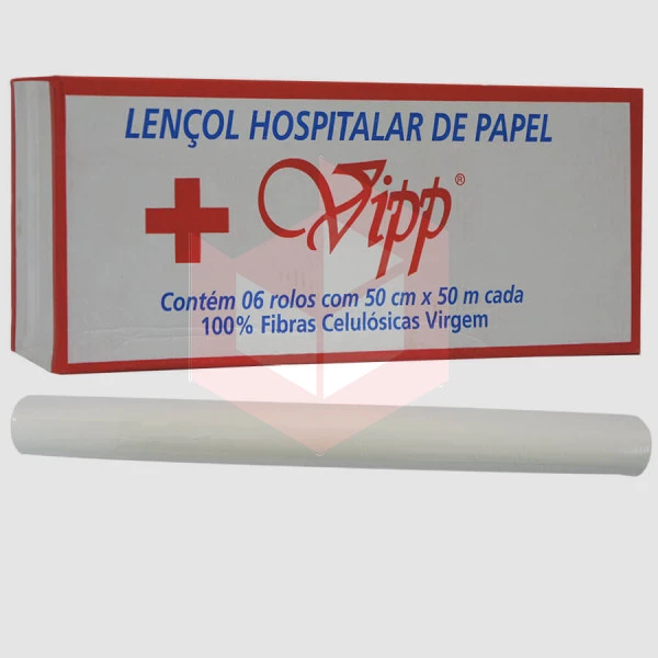 Lençol descartável picotado VIPP 6rlx50cmx50m