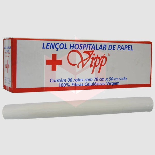 Lençol descartável picotado VIPP 6rlx70cmx50m