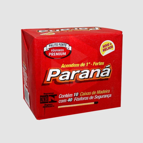 Fósforo Paraná maço 10x40palitos 