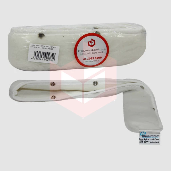 Luva para aplicador de cera 45cm Bralimpia AC451