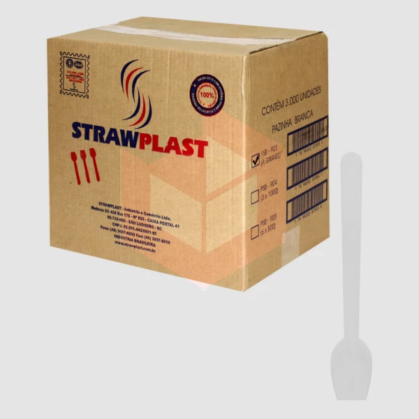 Pazinha Straw 218 psb903 grande branca c/3000un
