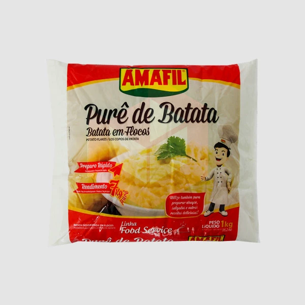 Pure de batata em flocos Amafil 1kg