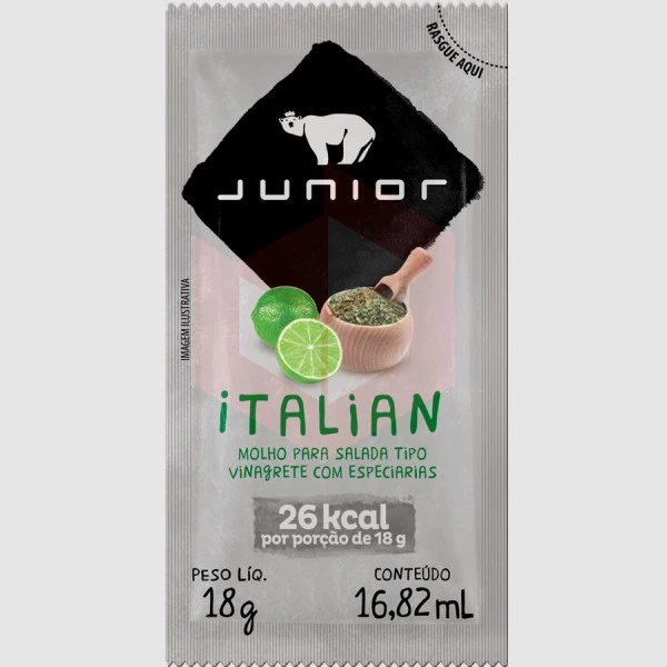 Molho italian sachê Junior 180x18g