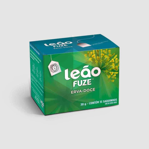 Chá de erva doce envelopado Leão 15x2g