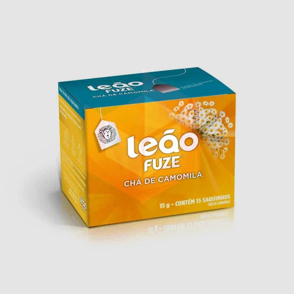 Cha de camomila envelopado Leao 15x1g