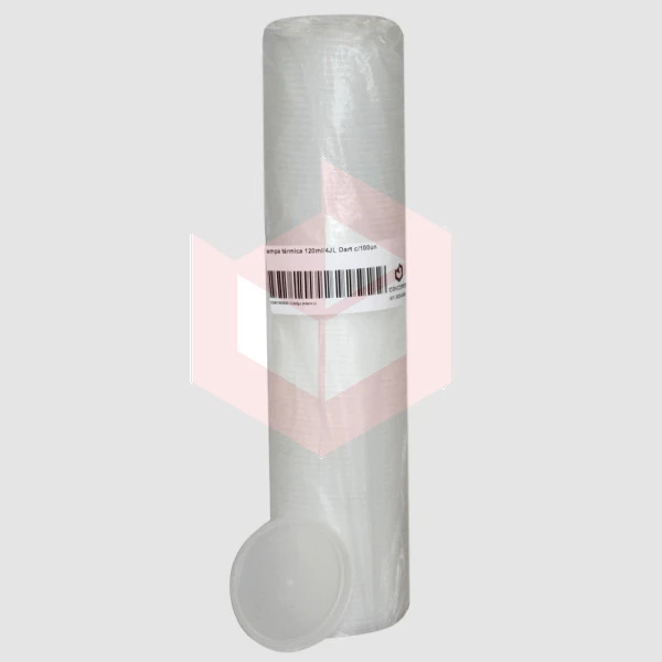 Tampa Dart Térmico 120ml 4JL com 100 unidades