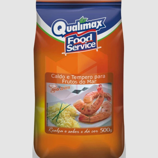 Caldo tempero frutos do mar em pó Qualimax 500g