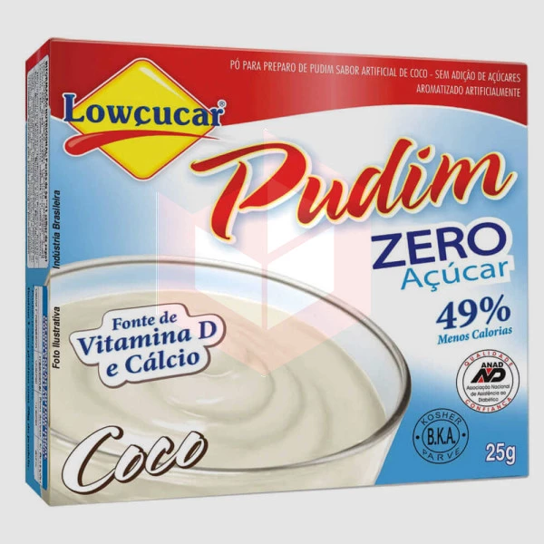 Pudim de coco zero Lowçucar 25g