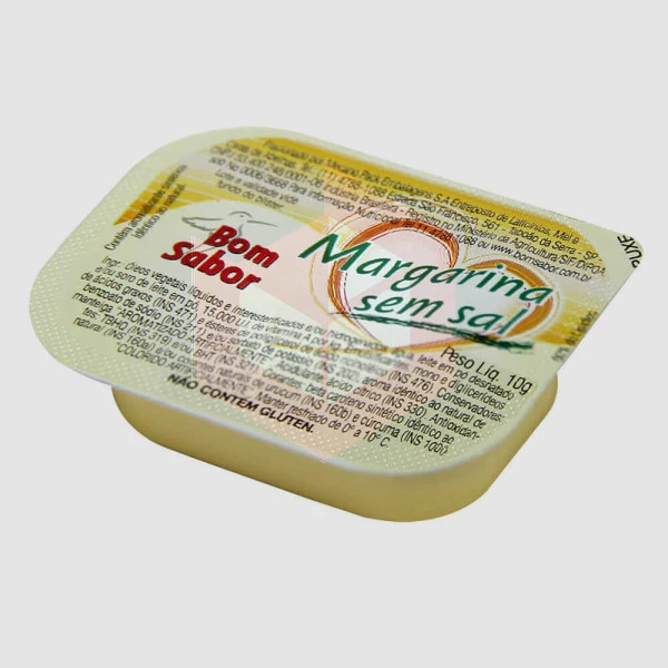 Margarina sem sal sache Bom Sabor 144x10g