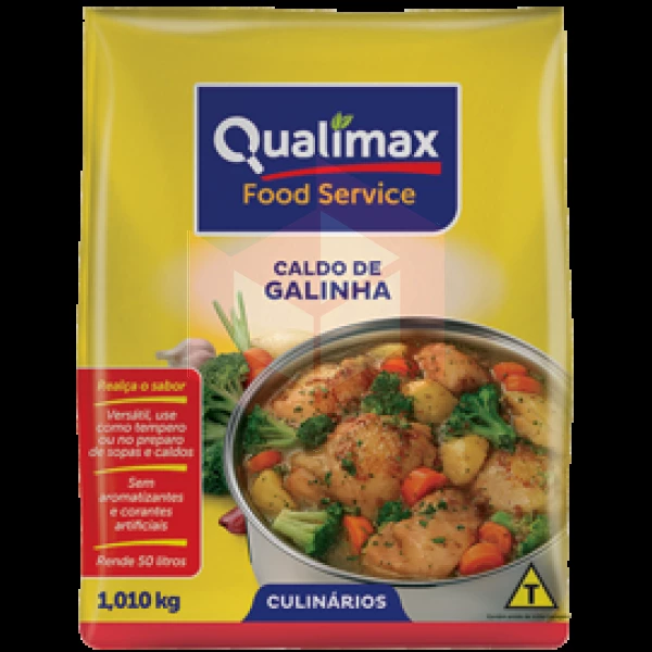 Caldo de galinha em pó Qualimax 1.010kg