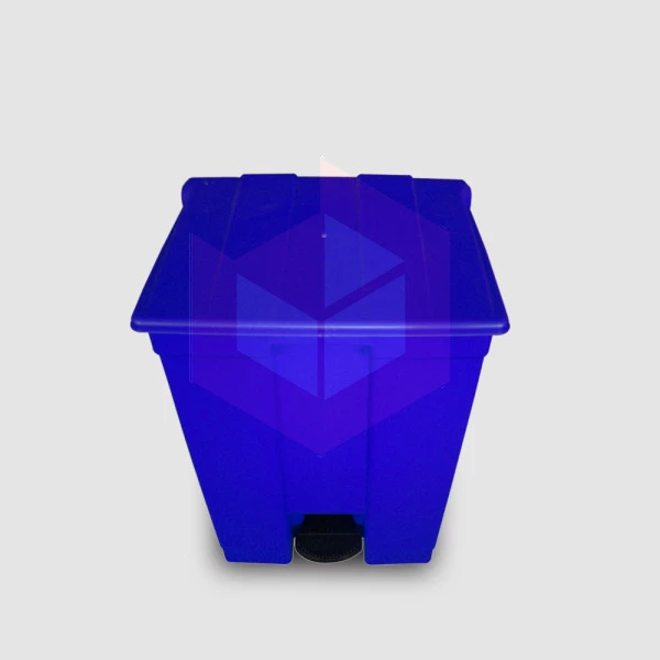 Lixeira com pedal 60l azul Bralimpia CP6SAZ