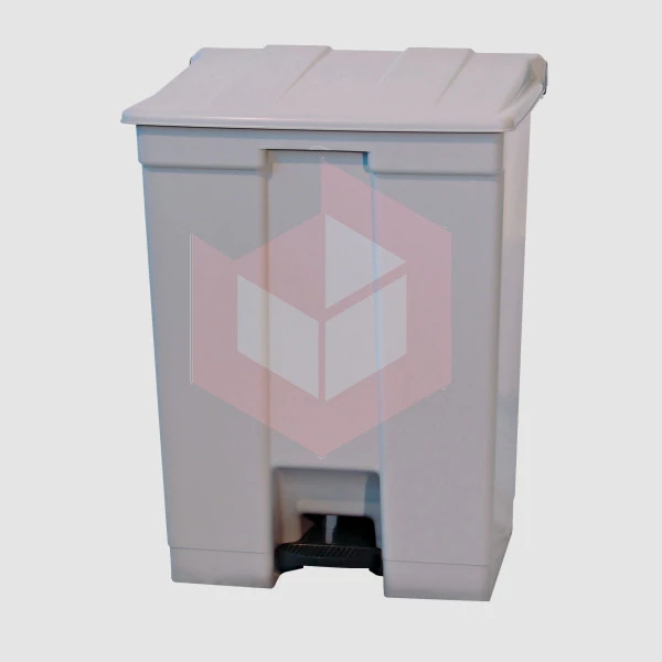 Lixeira com pedal 60l branca Bralimpia CP6SBR