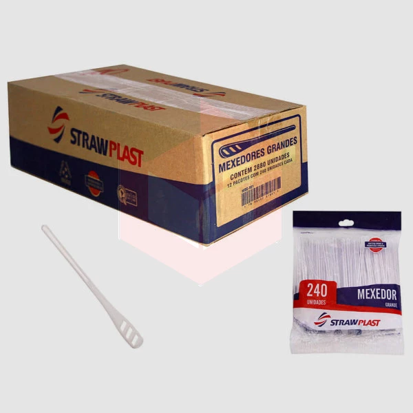 Mexedor Straw 364 drink 11cm cristal 12x240un
