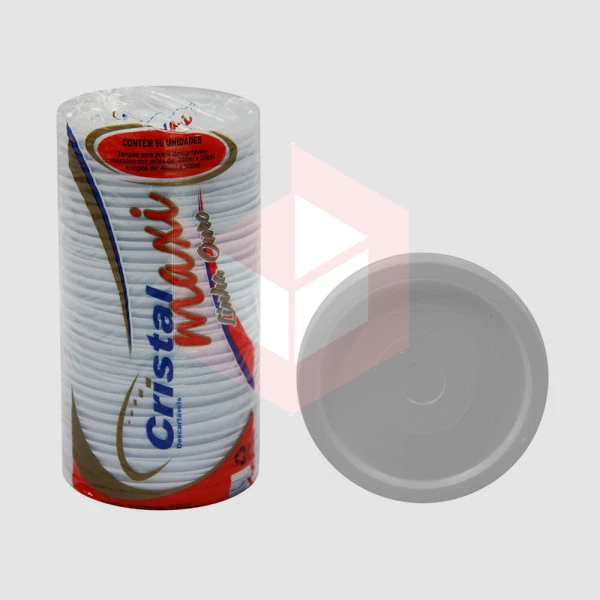 Tampa Cristalmaxi Branca T200 250ml com 50 unidades