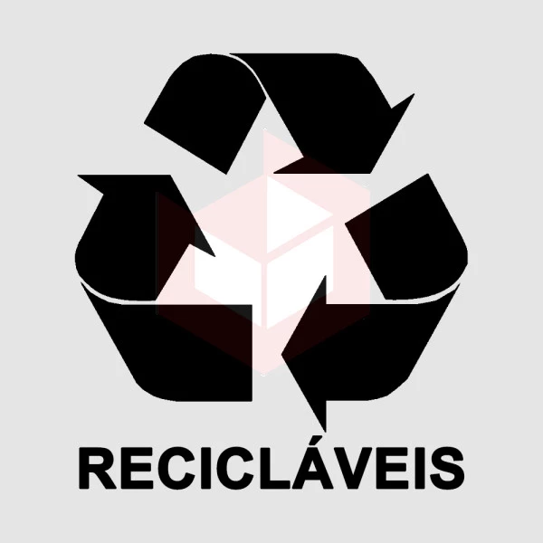 Adesivo coleta seletiva recicláveis S5R
