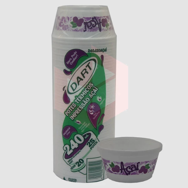 Pote termico açai 240ml 240J20acai Dart c/25un