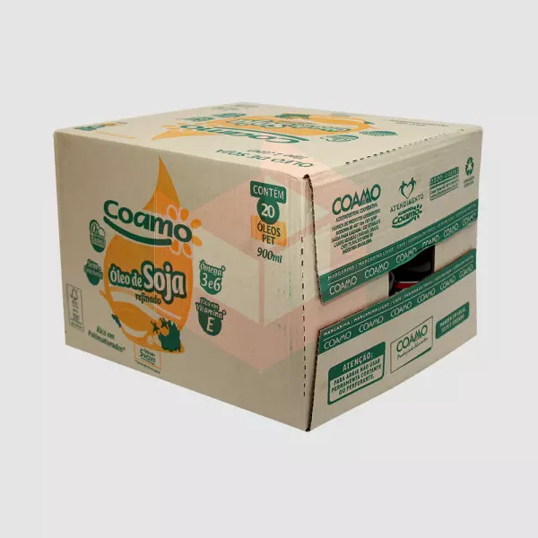 Óleo de soja refinado Coamo 20x900ml
