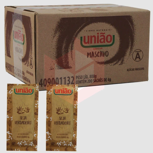 Acucar mascavo Uniao sache 200x4g
