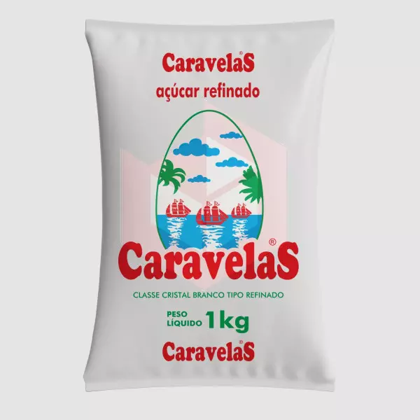 Açúcar refinado Caravelas 1kg