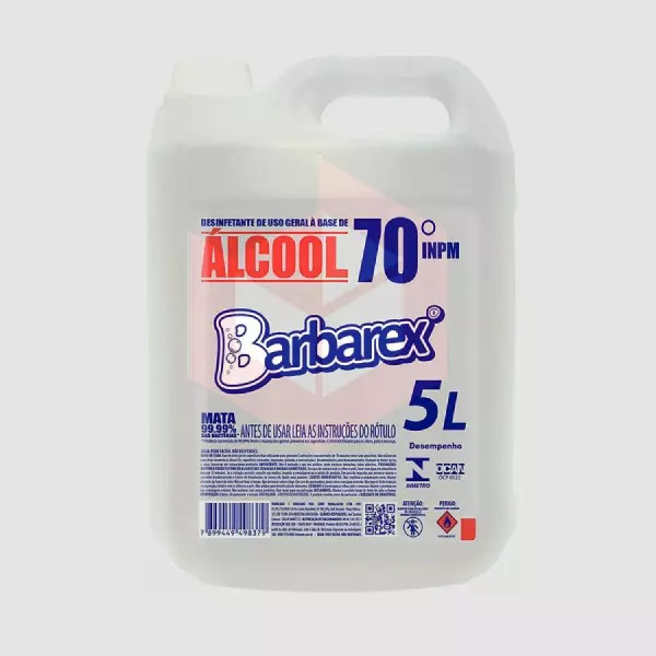 Alcool 70 liquido Barbarex 5l   