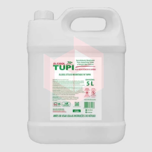 Alcool 70 liquido Tupi 5l 