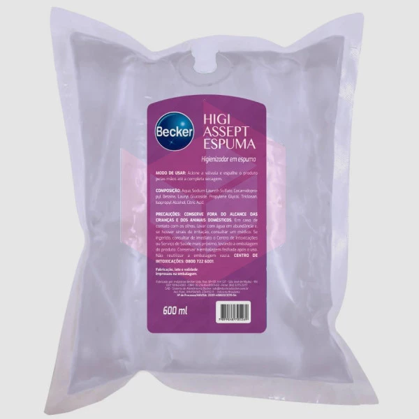 Álcool espuma higi assept 600ml R-5257 