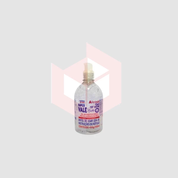 Alcool gel 70% higienizador mão Supervale 450g 