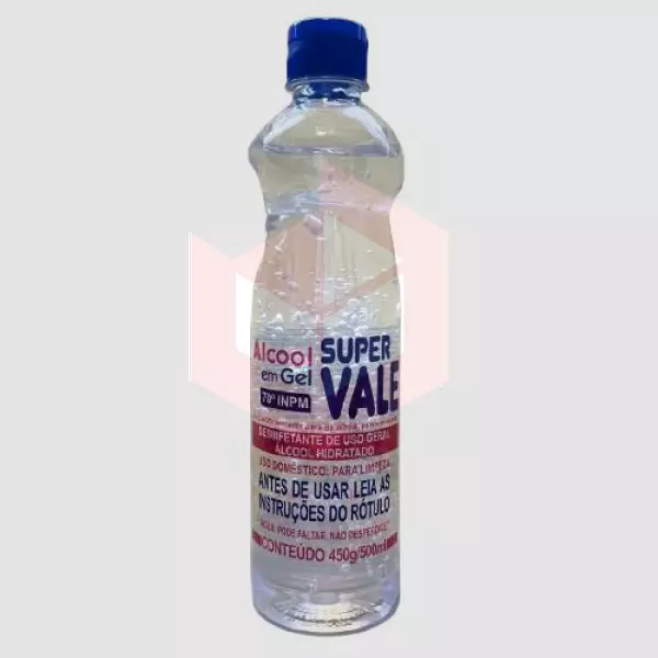 Alcool gel 70% Supervale 450g/500ml