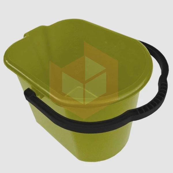 Balde plástico 15l amarelo Nycol