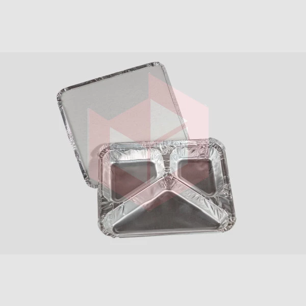 Bandeja aluminio 3 divisorias 900ml Life Clean c/100un 197