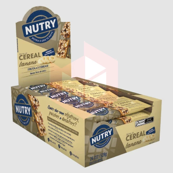 Barra de cereal banana Nutry Muito Mais 24x22g