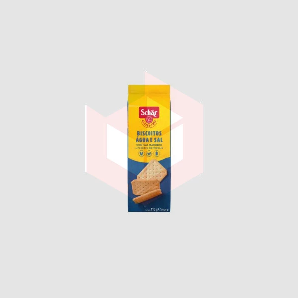 Biscoito água e sal sem gluten sem lactose Schar 115g