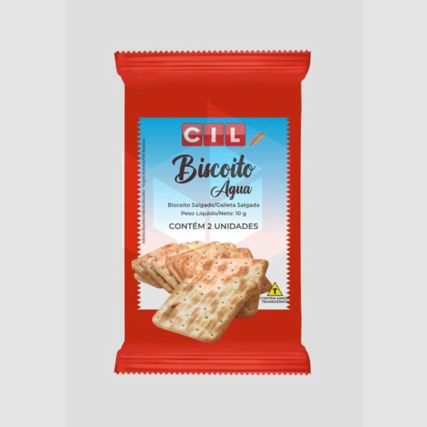 Biscoito água sachê Cil 180x2un/10g