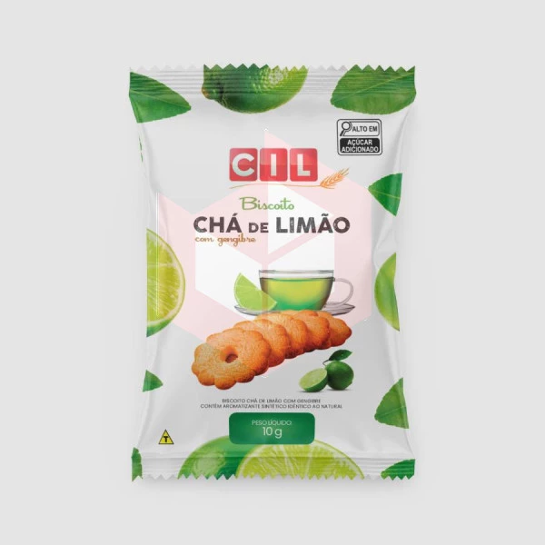 Biscoito cha de limao com gengibre Cil 180x2un/10g 