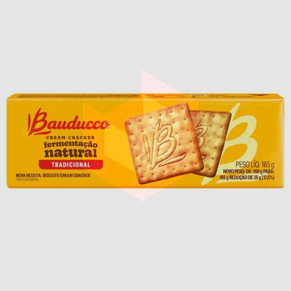 Biscoito cream cracker tradicional Bauducco 165g   