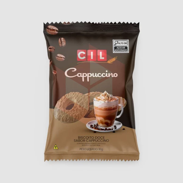 Biscoito doce sabor cappuccino Cil 180x2un/10g 