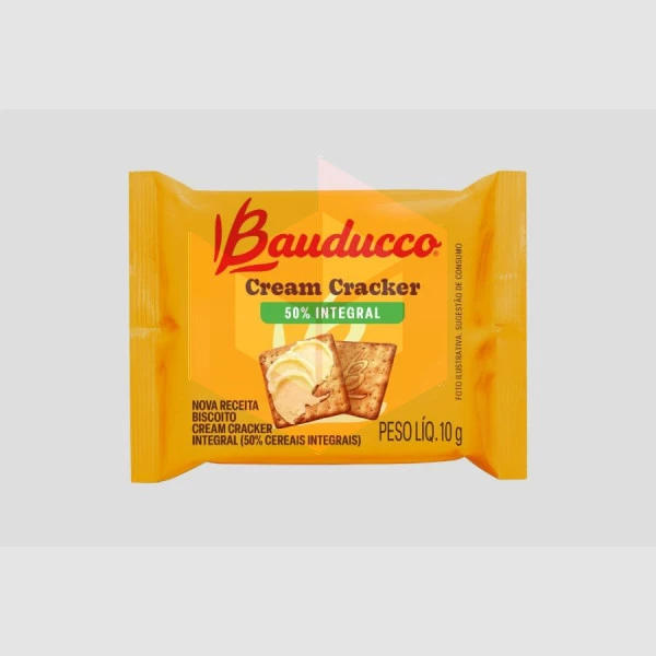 Biscoito integral cream cracker Bauducco 370x10g   
