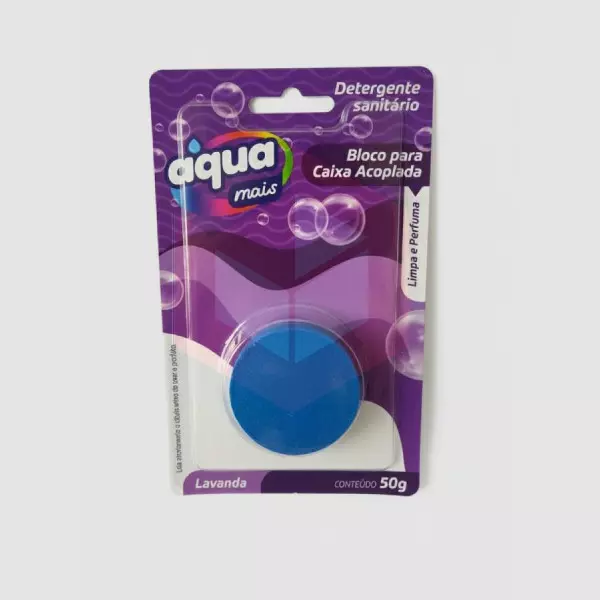 Bloco sanitario lavanda p/cx aclopada Aquamais 50g
