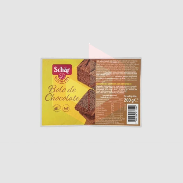 Bolo de chocolate sem gluten Schar 200g