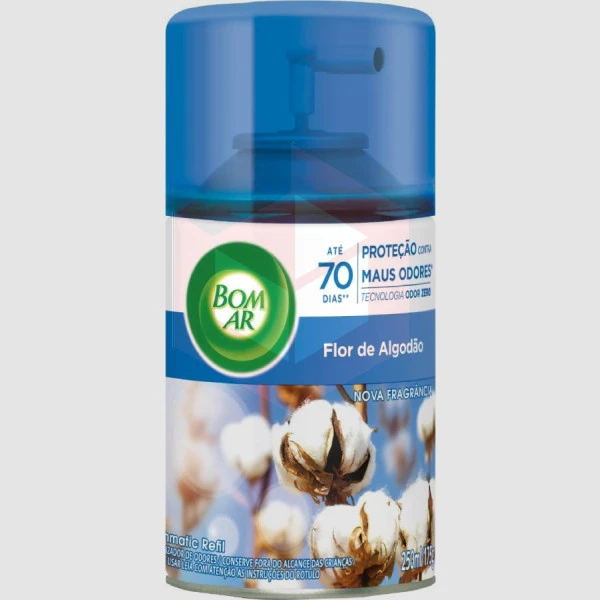 Bom ar refil fresh matic flor de algodão 250ml