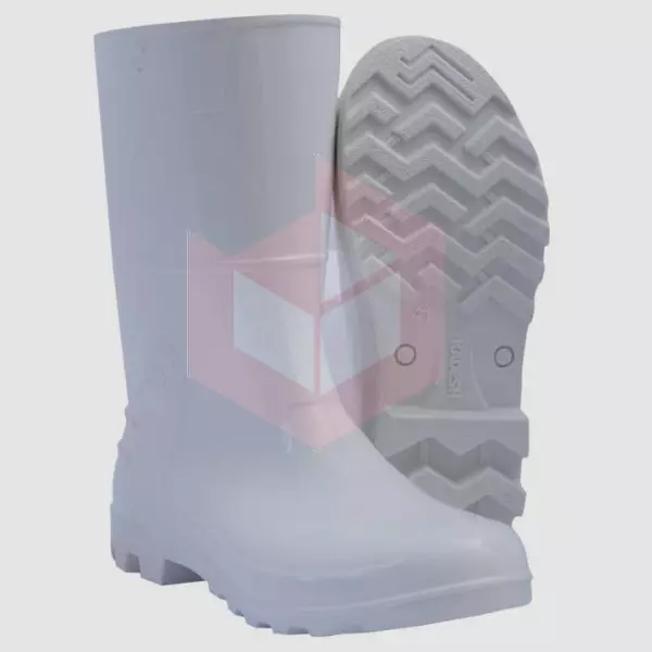 Bota de PVC n.39 branca cano medio safety boots