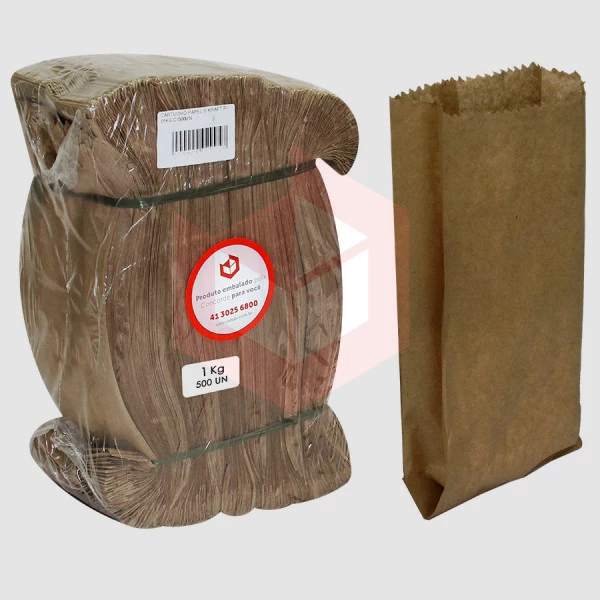 Cartucho de papel semi kraft p/1kg Mirimpel c/500un