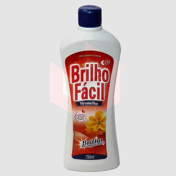 Cera liquida vermelha Brilho Fácil 750ml